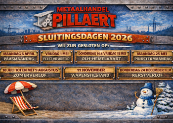 Sluitingsdagen 2026